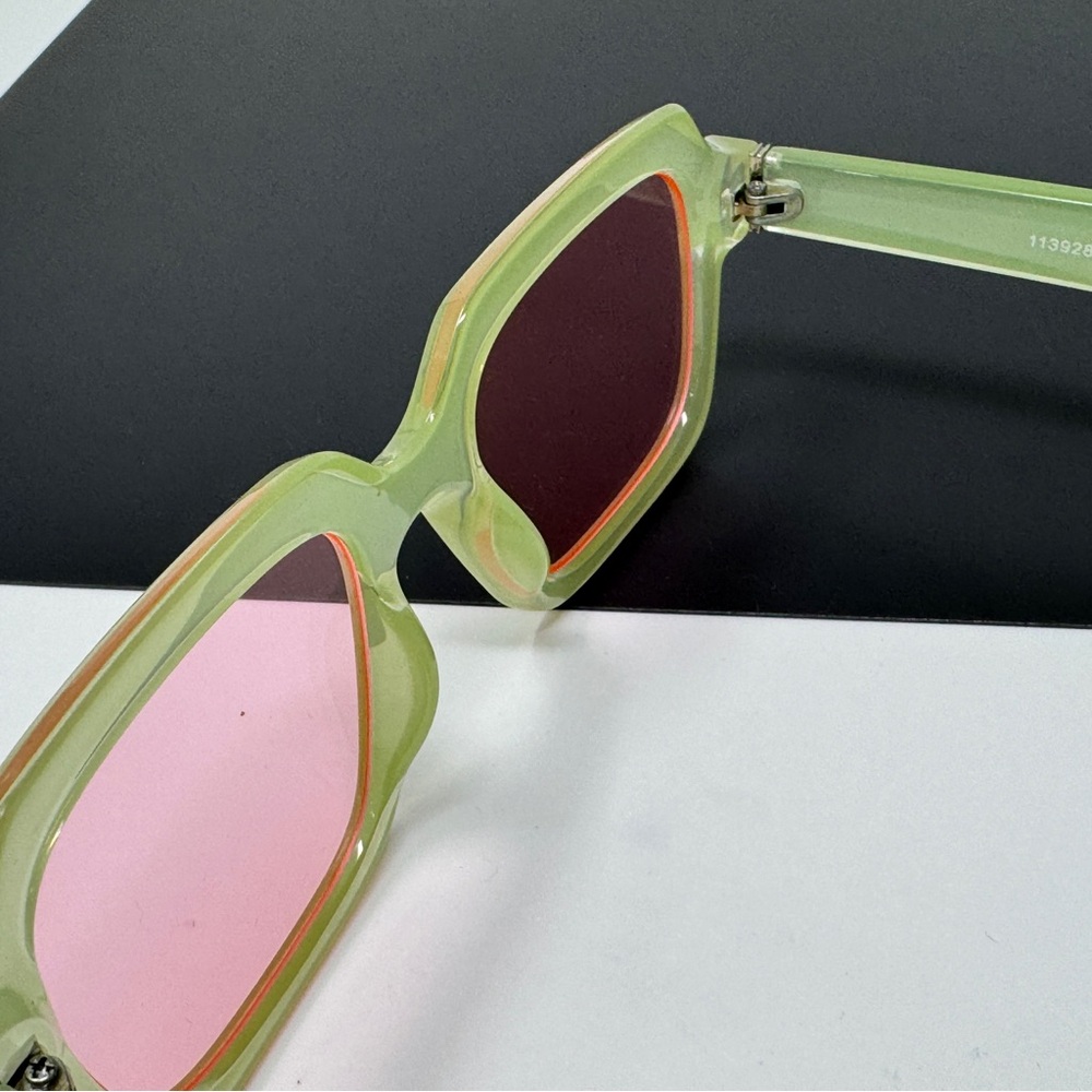 Asos Design Beveled Angular Square Sunglasses In … - image 5